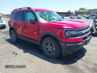2021 Ford Bronco Sport Big Bend with VIN 3FMCR9B68MRA15548, listed as a IAAI auction lot 42478581 with 61,961 mi miles and . Bid and sale history available at DreamBid. Image 1.
