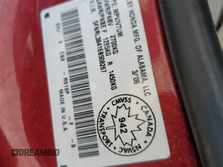 2006 Honda Odyssey EX z VIN 5FNRL38416B508267, wystawiony jako Copart lot #54671035 z przebiegiem 408 842 mil mil oraz Szkoda całkowita • Salvage title. Historia ofert i sprzedaży dostępna na DreamBid. Obrazek 13.