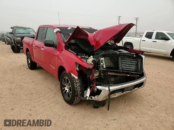 2021 Nissan Titan SV with VIN 1N6AA1EE3MN529038, listed as a Copart auction lot 45019855 with 66,400 mi miles and Salvage title. Bid and sale history available at DreamBid. Image 10.