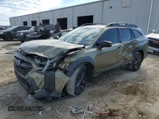 2025 Subaru Outback Onyx Edition with VIN 4S4BTALC6S3141261, listed as a Copart auction lot 87999085 with 4,467 mi miles and Salvage Title. Bid and sale history available at carsss.com. Image 1.