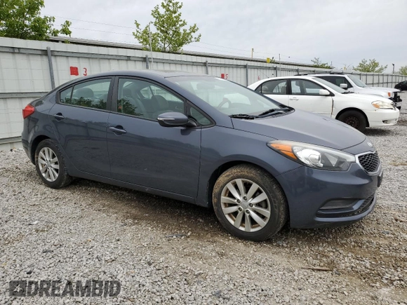 2014 Kia Forte LX with VIN KNAFX4A62E5210705, listed as a Copart auction lot 51559574 with 93,571 mi miles and Salvage Title. Bid and sale history available at carsss.com. Image 4.