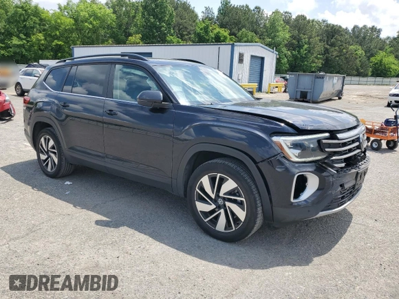 2024 Volkswagen Atlas SE with VIN 1V2JR2CA7RC500676, listed as a Copart auction lot 54150255 with 36,551 mi miles and Salvage title. Bid and sale history available at DreamBid. Image 4.