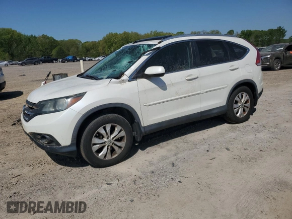 2013 Honda CR-V EX-L with VIN 5J6RM3H78DL022759, listed as a Copart auction lot 52386935 with 146,286 mi miles and Salvage Title. Bid and sale history available at DreamBid. Image 1.