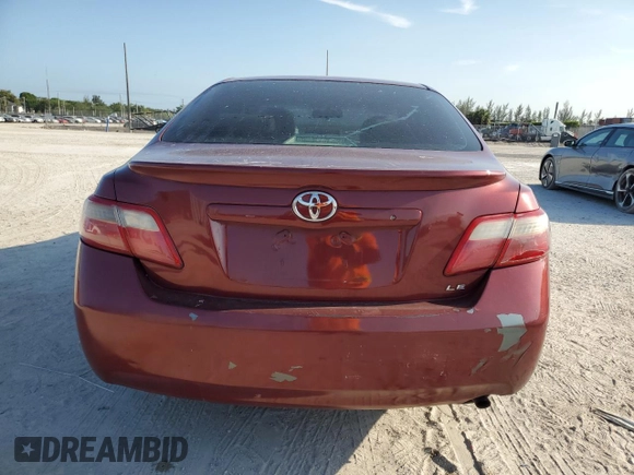 2007 Toyota Camry CE with VIN 4T1BE46K37U544906, listed as a Copart auction lot 54355595 with 317,219 mi miles and Salvage Title. Bid and sale history available at DreamBid. Image 6.