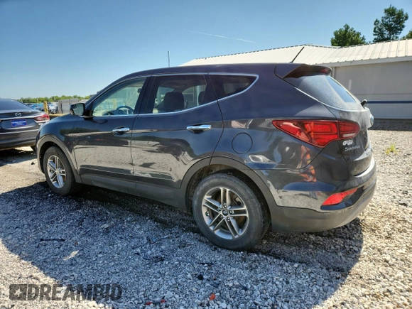 2018 Hyundai Santa Fe 2.4L with VIN 5XYZTDLB5JG555606, listed as a Copart auction lot 64206545 with 104,596 mi miles and Clean title. Bid and sale history available at DreamBid. Image 2.