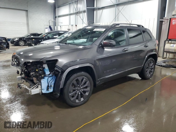2019 Jeep Cherokee Limited z VIN 1C4PJMDX8KD432129, wystawiony jako Copart lot #58378485 z przebiegiem 65 045 mil mil oraz Szkoda całkowita • Salvage title. Historia ofert i sprzedaży dostępna na DreamBid. Obrazek 1.