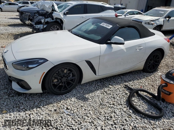 2020 BMW Z4 sDrive30i with VIN WBAHF3C06LWW83982, listed as a Copart auction lot 66076064 with 71,855 mi miles and Salvage Title. Bid and sale history available at carsss.com. Image 1.