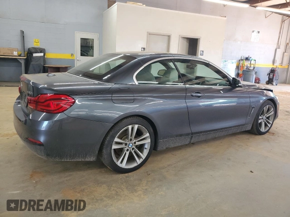 2018 BMW 4 Series 430i with VIN WBA4Z1C57JEC59478, listed as a Copart auction lot 59487625 with 134,601 mi miles and Salvage title. Bid and sale history available at DreamBid. Image 3.