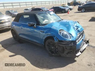 2024 MINI Convertible Cooper S with VIN WMW43DL00R3R98526, listed as a Copart auction lot 72037884 with 5,142 mi miles and Salvage Title. Bid and sale history available at carsss.com. Image 4.