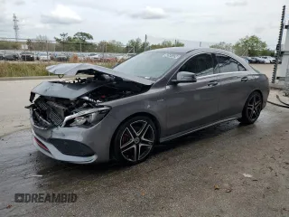 2018 Mercedes-Benz CLA 250 with VIN WDDSJ4EB0JN680225, listed as a Copart auction lot 43581334 with 53,538 mi miles and . Bid and sale history available at DreamBid. Image 1.