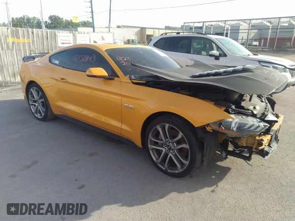 2022 Ford Mustang GT with VIN 1FA6P8CF0N5108669, listed as a IAAI auction lot 42352843 with 30,598 mi miles and . Bid and sale history available at DreamBid. Image 1.