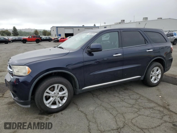 2012 Dodge Durango SXT with VIN 1C4RDHAG8CC308249, listed as a Copart auction lot 54008395 with 113,512 mi miles and Salvage Title. Bid and sale history available at carsss.com. Image 1.