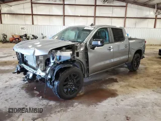 2024 Chevrolet Silverado 1500 RST with VIN 1GCUDEED9RZ249890, listed as a Copart auction lot 76793224 with 8,406 mi miles and Salvage Title. Bid and sale history available at carsss.com. Image 1.