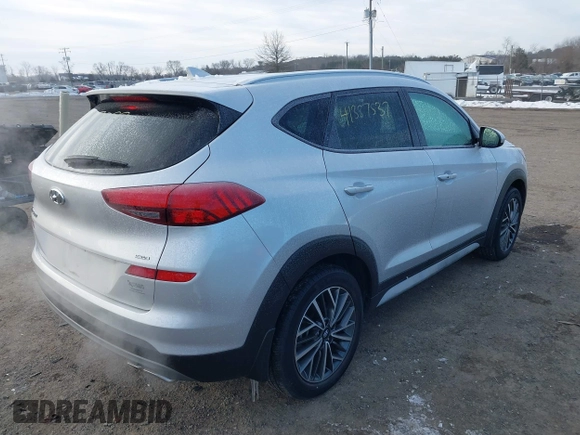 2019 Hyundai Tucson Ultimate with VIN KM8J3CAL7KU901928, listed as a IAAI auction lot 41387537 with 20,448 mi miles. Bid and sale history available at carsss.com. Image 4.