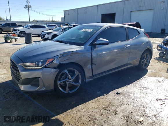 2019 Hyundai Veloster 2.0 with VIN KMHTG6AF1KU017833, listed as a Copart auction lot 82904093 with 69,556 mi miles. Bid and sale history available at carsss.com. Image 1.