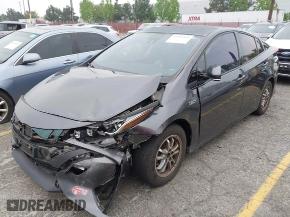 2018 Toyota Prius Plus with VIN JTDKARFP5J3095377, listed as a IAAI auction lot 42153552 with 77,255 mi miles and . Bid and sale history available at DreamBid. Image 2.