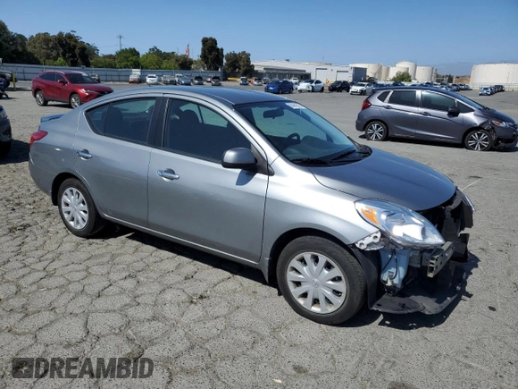 2013 Nissan Versa SV with VIN 3N1CN7AP2DL853742, listed as a Copart auction lot 60462615 with 75,587 mi miles and Salvage title. Bid and sale history available at DreamBid. Image 4.