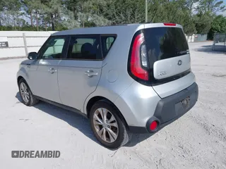 2014 Kia Soul + with VIN KNDJP3A57E7725296, listed as a IAAI auction lot 42084611 with 223,610 mi miles. Bid and sale history available at carsss.com. Image 3.