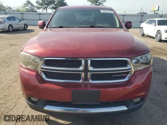 2013 Dodge Durango Crew with VIN 1C4RDHDG9DC539674, listed as a Copart auction lot 50587395 with 110,077 mi miles and Salvage Title. Bid and sale history available at carsss.com. Image 5.