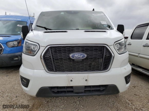 2023 Ford Transit Passenger Wagon XL with VIN 1FBAX2YG7PKA64990, listed as a Copart auction lot 78156654 with 0 mi miles and Salvage Title. Bid and sale history available at carsss.com. Image 5.