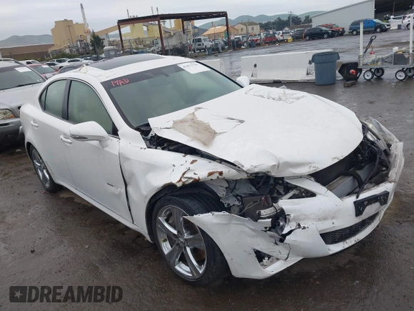 2011 Lexus IS with VIN JTHBE5C24B5028361, listed as a IAAI auction lot 41471750 with 95,313 mi miles. Bid and sale history available at carsss.com. Image 1.