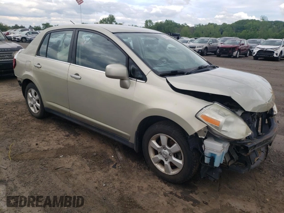 2008 Nissan Versa 1.8 S with VIN 3N1BC11E08L363075, listed as a Copart auction lot 54706934 with 116,191 mi miles and Salvage Title. Bid and sale history available at carsss.com. Image 4.