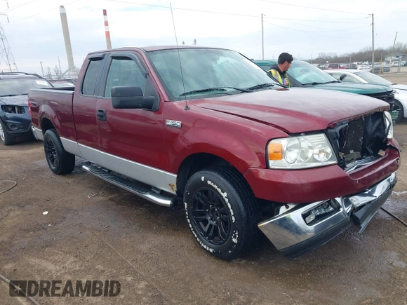 2005 Ford F-150 XLT with VIN 1FTPX12595FA43412, listed as a IAAI auction lot 41902118 with 198,025 mi miles. Bid and sale history available at carsss.com. Image 1.