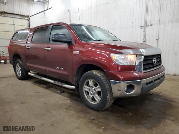 2008 Toyota Tundra 4WD Truck with VIN 5TFDV54108X080289, listed as a Copart auction lot 76774374 with 107,418 mi miles and Salvage Title. Bid and sale history available at carsss.com. Image 4.