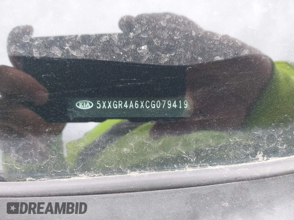 2012 Kia Optima SX with VIN 5XXGR4A6XCG079419, listed as a IAAI auction lot 41989957 with 159,794 mi miles and . Bid and sale history available at carsss.com. Image 9.
