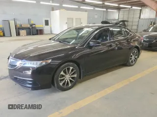 2015 Acura TLX Technology with VIN 19UUB1F55FA006403, listed as a Copart auction lot 61281425 with 97,515 mi miles and Salvage title. Bid and sale history available at DreamBid. Image 1.