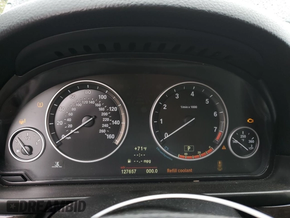 2012 BMW 5 Series 528i xDrive with VIN WBAXH5C54CDW04057, listed as a Copart auction lot 46123725 with 127,657 mi miles and Salvage Title. Bid and sale history available at DreamBid. Image 9.