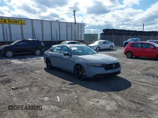2024 Honda Accord Sport-L with VIN 1HGCY2F79RA065783, listed as a IAAI auction lot 42059481 with 7,390 mi miles and . Bid and sale history available at DreamBid. Image 1.