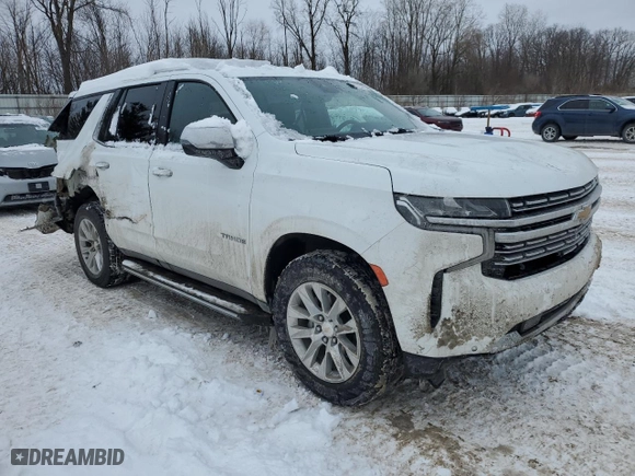 2023 Chevrolet Tahoe Premier with VIN 1GNSKSKD8PR246175, listed as a Copart auction lot 45725735 with 54,988 mi miles and Clean Title. Bid and sale history available at carsss.com. Image 4.