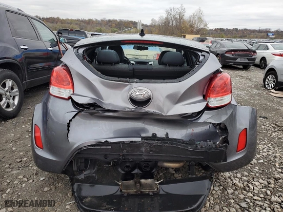 2015 Hyundai Veloster with VIN KMHTC6AD2FU229477, listed as a Copart auction lot 80378784 with 82,690 mi miles and Salvage Title. Bid and sale history available at carsss.com. Image 6.