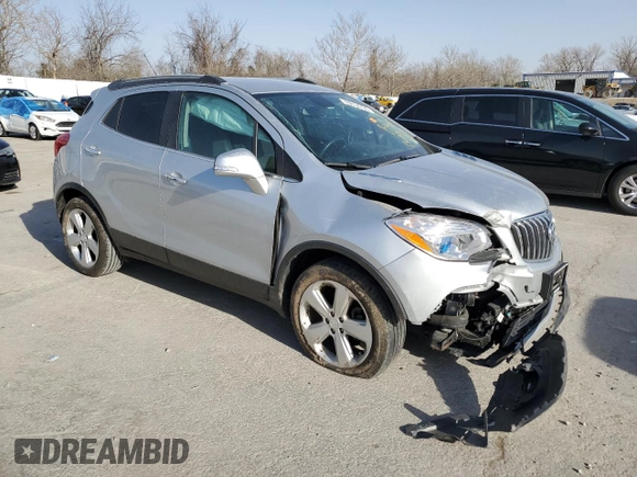 2015 Buick Encore with VIN KL4CJASB9FB229086, listed as a Copart auction lot 49654735 with 87,189 mi miles and Salvage Title. Bid and sale history available at carsss.com. Image 4.