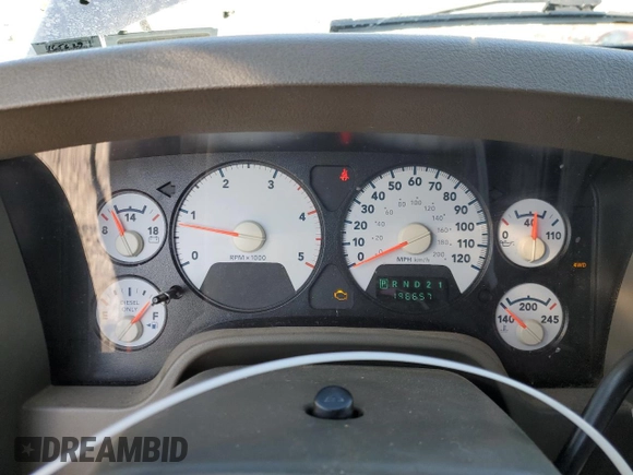 2007 Dodge Ram 2500 SLT with VIN 1D7KS28C87J551476, listed as a Copart auction lot 87764525 with 196,657 mi miles and Salvage Title. Bid and sale history available at carsss.com. Image 9.