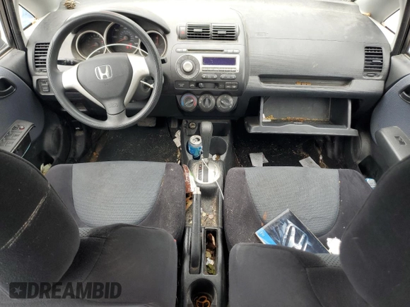 2008 Honda Fit with VIN JHMGD38458S004152, listed as a Copart auction lot 57236925 with 154,411 mi miles and Salvage title. Bid and sale history available at DreamBid. Image 8.