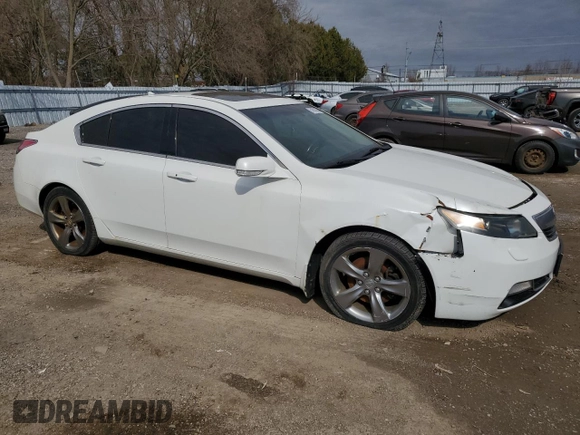 2012 Acura TL Tech Auto with VIN 19UUA9F59CA802004, listed as a Copart auction lot 51081855 with 242,791 mi miles and Clean Title. Bid and sale history available at carsss.com. Image 4.