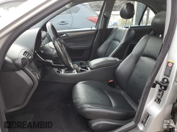 2004 Mercedes-Benz C 230 Kompressor with VIN WDBRF40J24F494739, listed as a Copart auction lot 50262755 with 140,353 mi miles and Salvage Title. Bid and sale history available at DreamBid. Image 7.