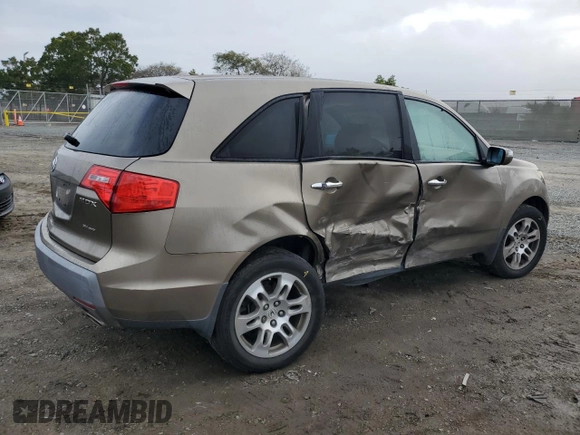 2009 Acura MDX with VIN 2HNYD28259H517953, listed as a Copart auction lot 49262785 with 164,431 mi miles and Salvage Title. Bid and sale history available at carsss.com. Image 3.