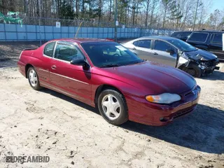 2002 Chevrolet Monte Carlo SS with VIN 2G1WX15K529221892, listed as a IAAI auction lot 41458275 with 1 mi miles. Bid and sale history available at carsss.com. Image 1.