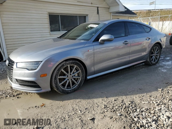 2017 Audi A7 Premium Plus with VIN WAUW2AFCXHN023910, listed as a Copart auction lot 86535324 with 63,793 mi miles and Salvage title. Bid and sale history available at DreamBid. Image 1.