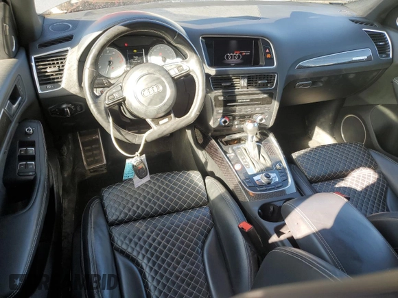 2016 Audi SQ5 Premium Plus with VIN WA1CCAFP1GA038009, listed as a Copart auction lot 56943495 with 98,072 mi miles and Salvage title. Bid and sale history available at DreamBid. Image 8.