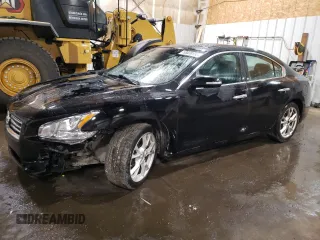 2014 Nissan Maxima S with VIN 1N4AA5AP0EC487254, listed as a Copart auction lot 53020155 with 151,971 mi miles and Salvage Title. Bid and sale history available at DreamBid. Image 1.