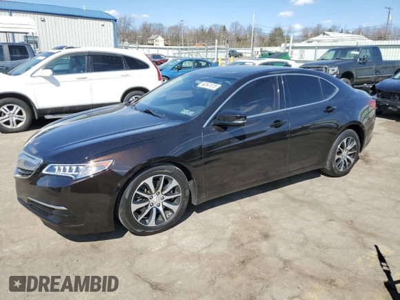 2016 Acura TLX with VIN 19UUB1F33GA010305, listed as a Copart auction lot 50541015 with 106,225 mi miles and Salvage Title. Bid and sale history available at carsss.com. Image 1.