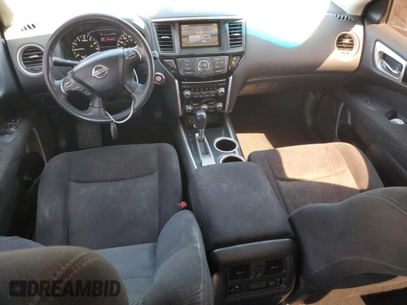 2015 Nissan Pathfinder SV z VIN 5N1AR2MN0FC672297, wystawiony jako Copart lot #57278785 z przebiegiem 85 083 mil mil oraz Szkoda całkowita • Salvage title. Historia ofert i sprzedaży dostępna na DreamBid. Obrazek 8.