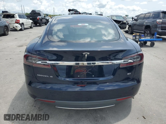 2014 Tesla Model S 60 with VIN 5YJSA1H12EFP61355, listed as a Copart auction lot 59709065 with 109,446 mi miles and Salvage title. Bid and sale history available at DreamBid. Image 6.