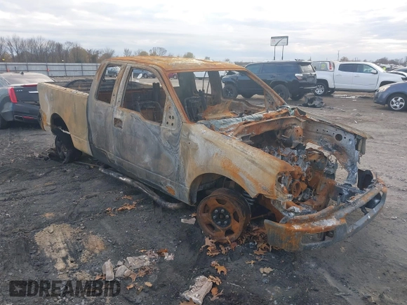 2005 Ford F-150 STX with VIN 1FTRX12W55NA60523, listed as a IAAI auction lot 41106389 with 1 mi miles. Bid and sale history available at carsss.com. Image 1.
