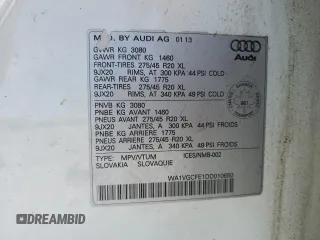 2013 Audi Q7 z VIN WA1VGCFE1DD010650, wystawiony jako Copart lot #47531325 z przebiegiem 207 238 mil mil oraz Szkoda całkowita • Salvage title. Historia ofert i sprzedaży dostępna na DreamBid. Obrazek 12.