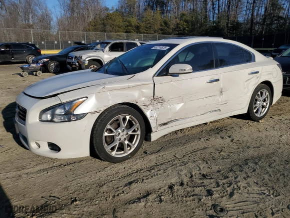 2014 Nissan Maxima 3.5 SV w/Sport Pkg with VIN 1N4AA5AP8EC478317, listed as a Copart auction lot 43214825 with 0 mi miles and Salvage Title. Bid and sale history available at carsss.com. Image 1.